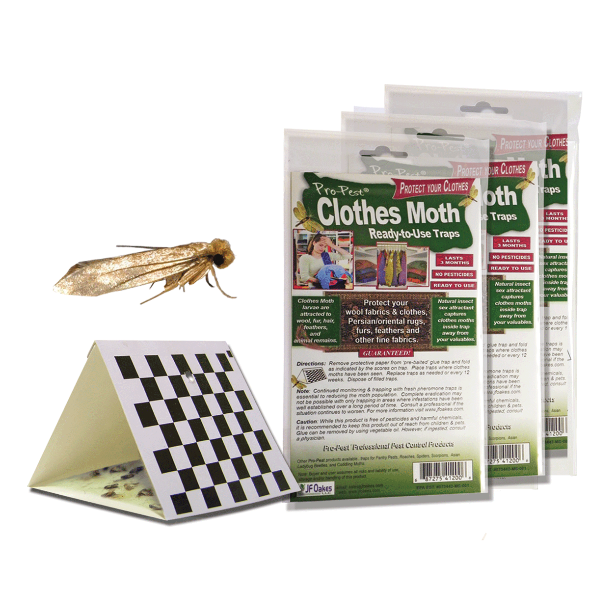 Pro Pest R T U Webbing Clothes Moth Traps J F Oakes.