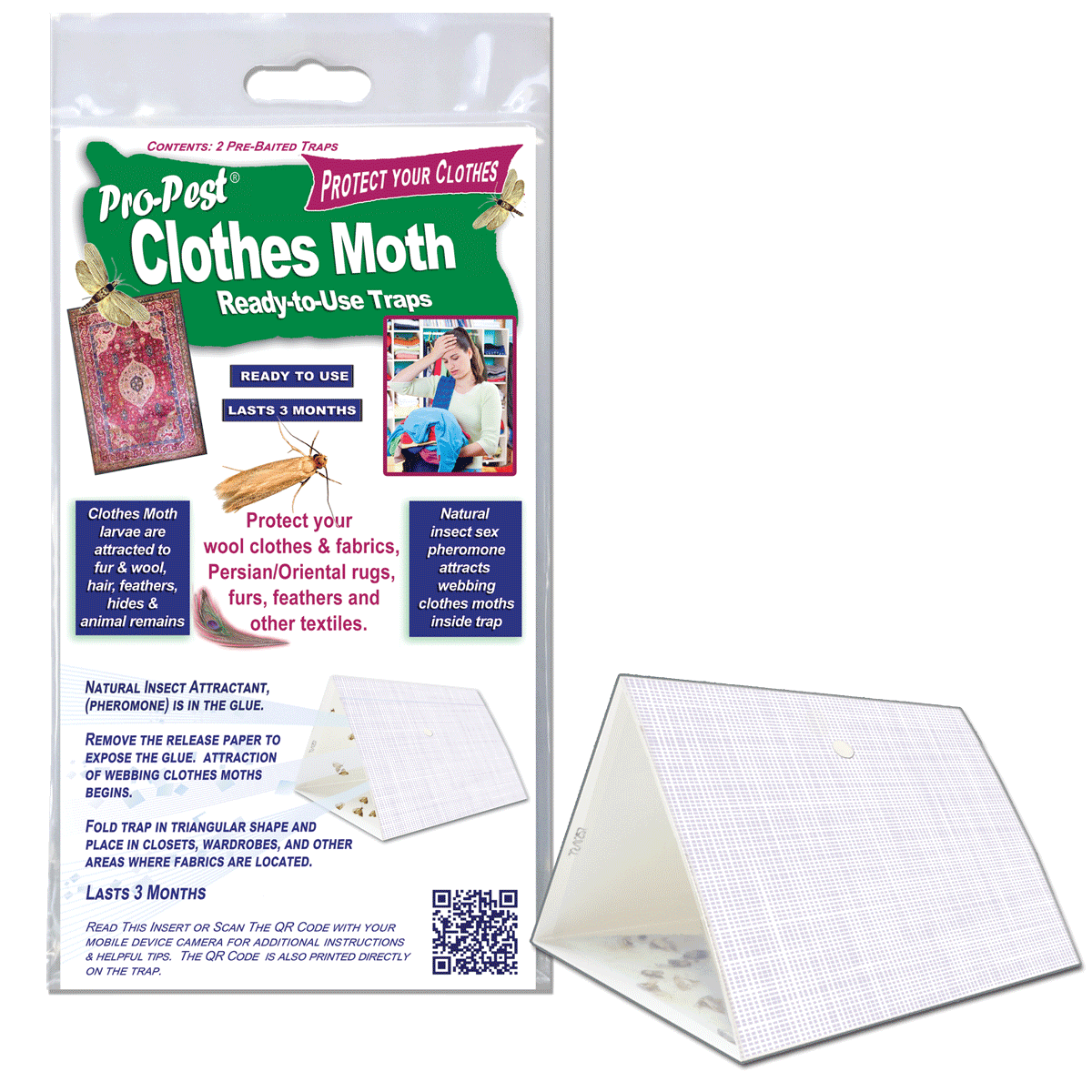 Pro-Pest R.T.U. Webbing Clothes Moth Traps