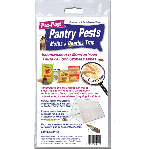  Pro Pest Pantry Moth & Beetle Traps 2 Pre-Baited