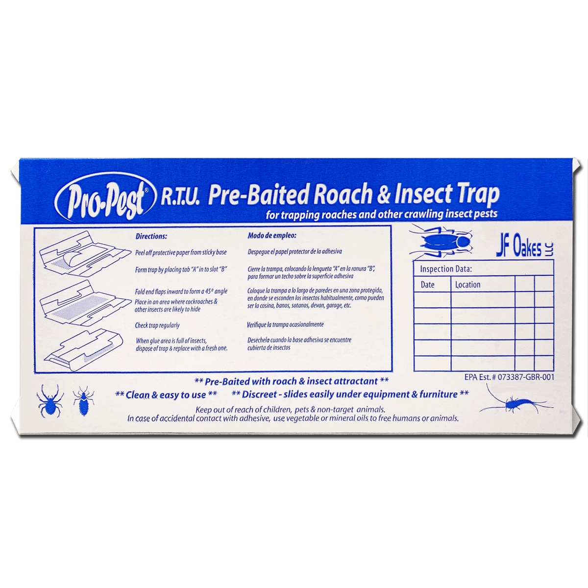 Pro-Pest R.T.U. Roach & Crawling Insect Traps