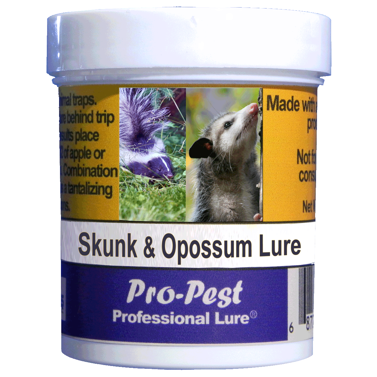 Pro-Pest Skunk & Opossum Lure -Prof 4 oz Jars -10ct